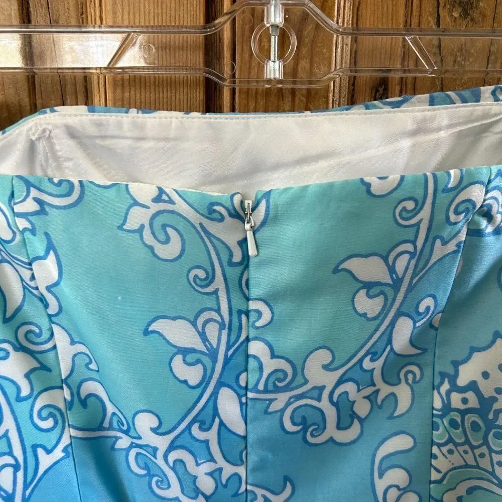 NWT Lilly Pulitzer 4 Dress Sleeveless Angelette Dress Via Blue Making The Rounds - Picture 10 of 16